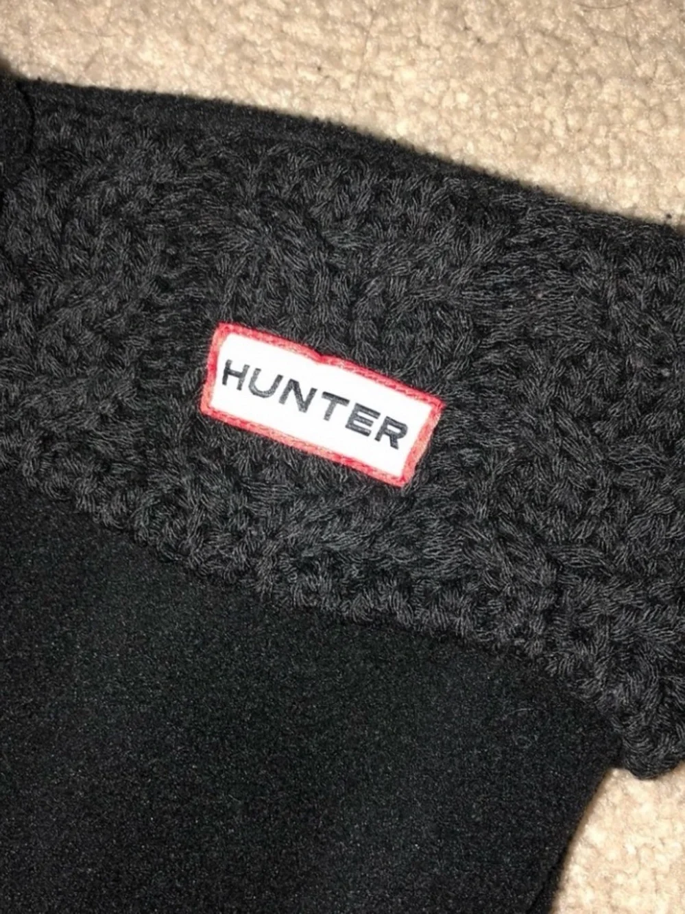 Hunter Tall Welly fleece socks
